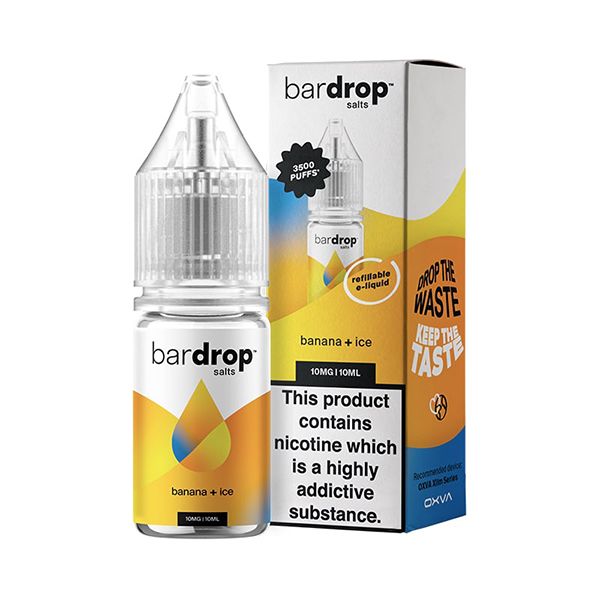 Banana Ice 10ml Nic Salt E-liquid By Bar Drop Salts | Best4vapes