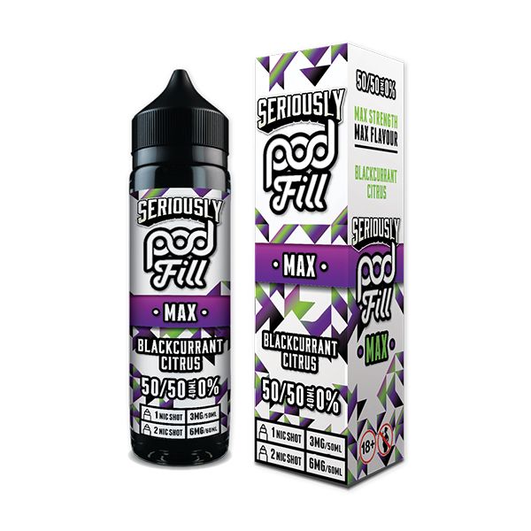 Blackcurrant Citrus 40ml Short Fill E-liquid by Seriously Pod Fill Max | Best4vapes