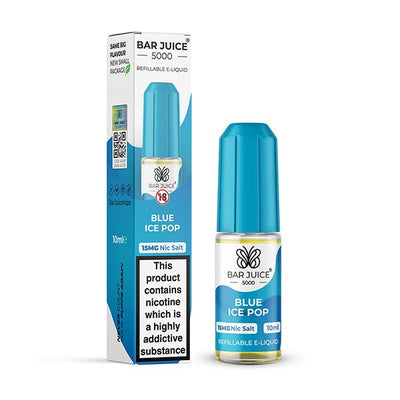Blue Ice Pop 10ml Nic Salt E-liquid by Bar Juice 5000 | Best4vapes