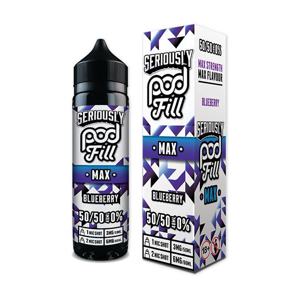 Blueberry 40ml Short Fill E-liquid by Seriously Pod Fill Max | Best4vapes