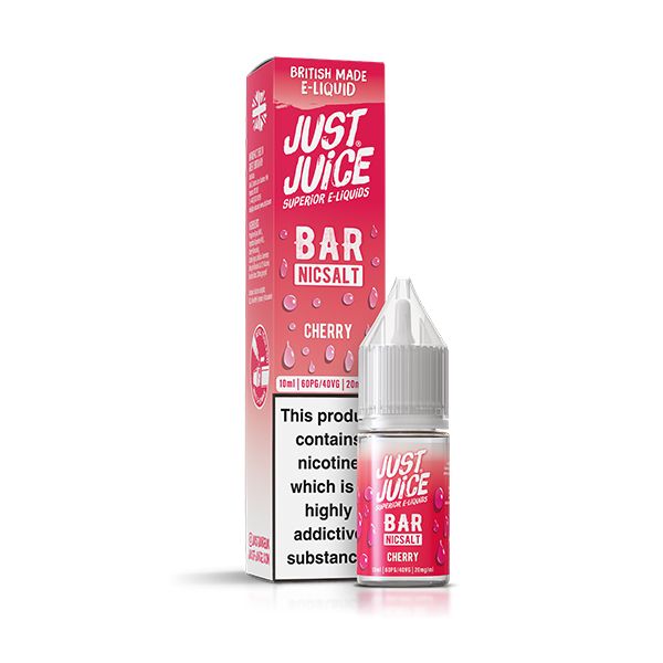 Cherry 10ml Bar Nic Salt E-liquid by Just Juice | Best4vapes