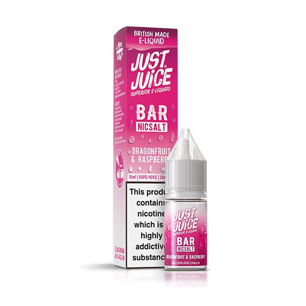 Dragonfruit & Raspberry 10ml Bar Nic Salt E-liquid by Just Juice | Best4vapes