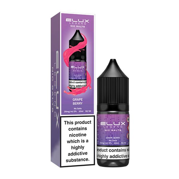 Grape Berry 10ml Nic Salt E-liquid by Elux Legend | Best4vapes