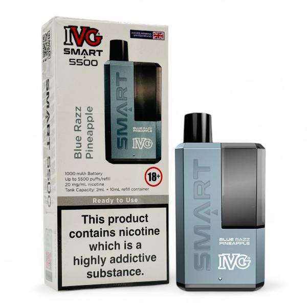 IVG Smart 5500 Disposable Vape Kit | Blue Razz Pineapple | Best4vapes