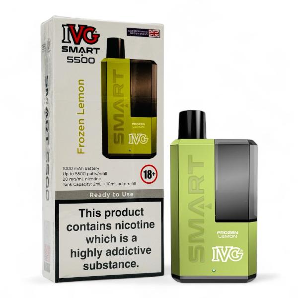 IVG Smart 5500 Disposable Vape Kit | Frozen Lemon | Best4vapes