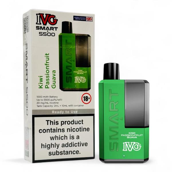 IVG Smart 5500 Disposable Vape Kit | Kiwi Passionfruit Guava | Best4vapes