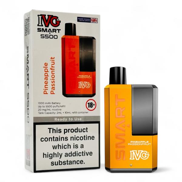 IVG Smart 5500 Disposable Vape Kit | Pineapple Passionfruit | Best4vapes