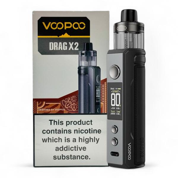 VooPoo Drag X2 Vape Kit | Grey Metal | Best4vapes