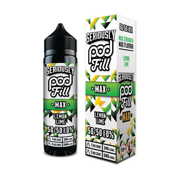 Lemon Lime 40ml Short Fill E-liquid by Seriously Pod Fill Max | Best4vapes