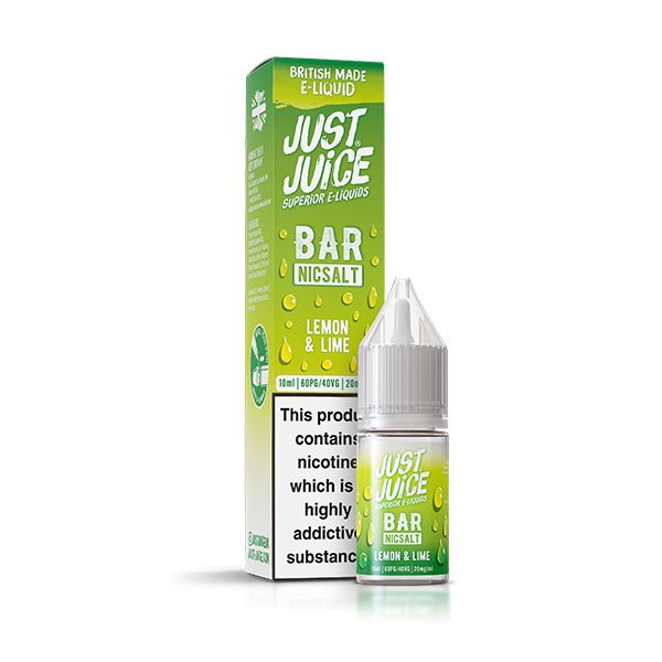 Lemon & Lime 10ml Bar Nic Salt E-liquid by Just Juice | Best4vapes