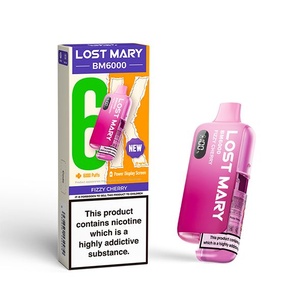 Lost Mary BM6000 Disposable Vape Kit | Fizzy Cherry | Best4vapes