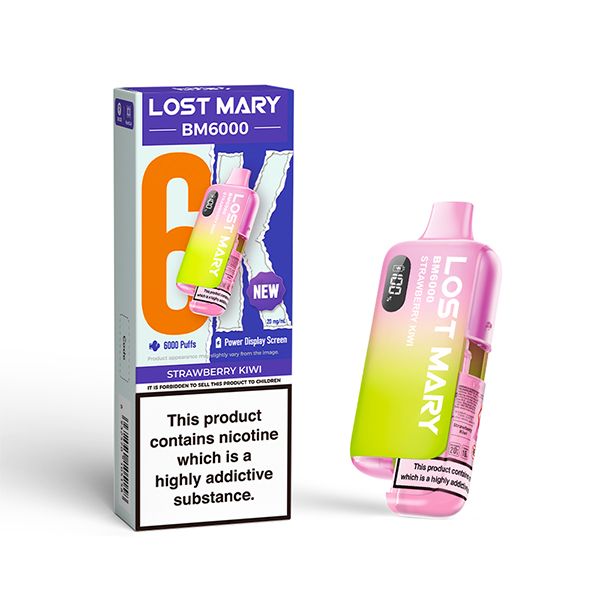 Lost Mary BM6000 Disposable Vape Kit | Strawberry Kiwi | Best4vapes