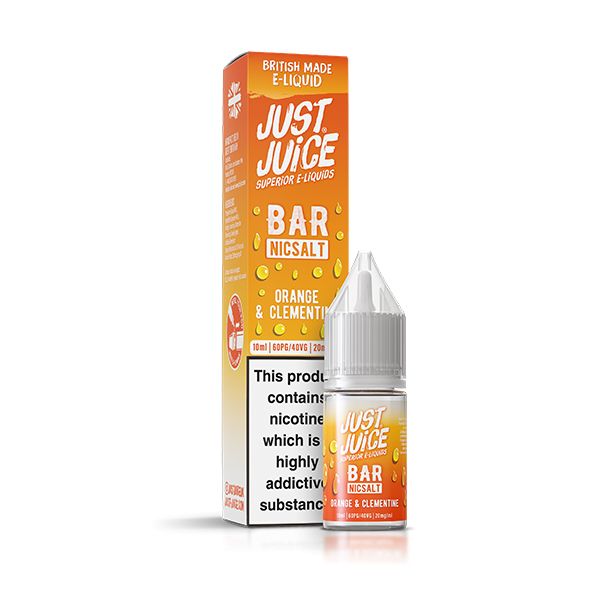 Orange & Clementine 10ml Bar Nic Salt E-liquid by Just Juice