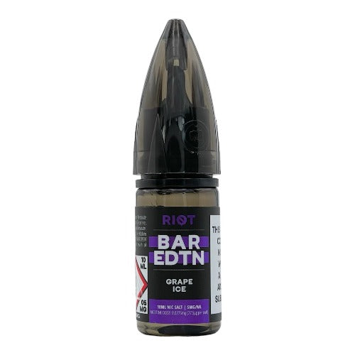 Grape Ice 10ml Nic Salt E-liquid by Riot BAR EDITION | Best4vapes