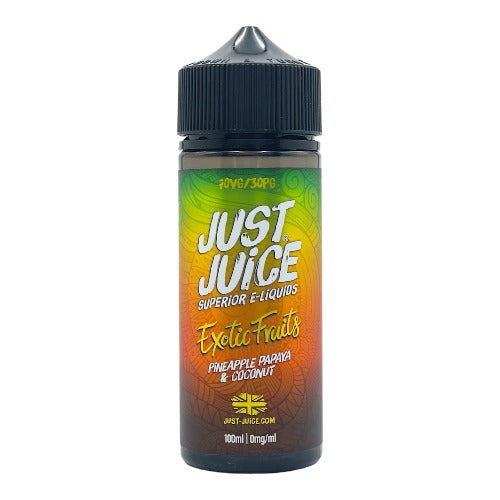 Pineapple, Papaya & Coconut 100ml Short Fill E-liquid by Just Juice | Best4vapes