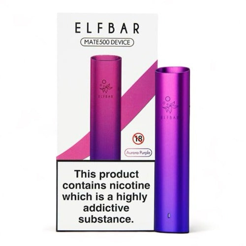 Elf Bar Mate 500 Pod Vape Kit | Battery Device | Aurora Purple | Best4vapes