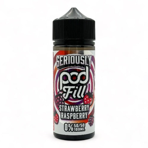 Strawberry Raspberry 100ml Short Fill E-liquid by Seriously Pod Fill | Best4vapes