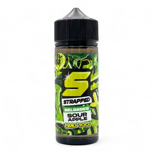 Sour Apple 100ml Short Fill E-liquid by Strapped Reloaded | Best4vapes