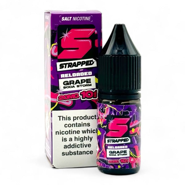 Grape Soda Storm 10ml Nic Salt E-liquid by Strapped Reloaded | Best4vapes