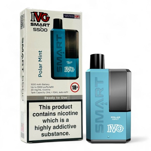 IVG Smart 5500 Disposable Vape Kit | Polar Mint | Best4vapes