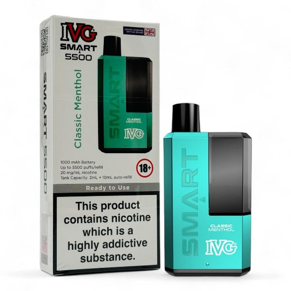 IVG Smart 5500 Disposable Vape Kit | Classic Menthol | Best4vapes