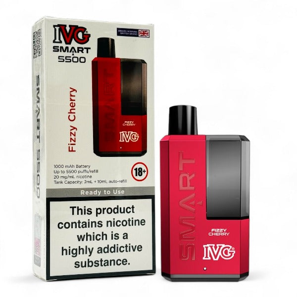 IVG Smart 5500 Disposable Vape Kit | Fizzy Cherry | Best4vapes