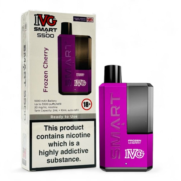 IVG Smart 5500 Disposable Vape Kit | Frozen Cherry | Best4vapes