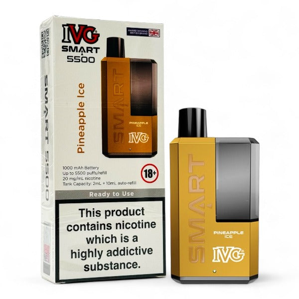 IVG Smart 5500 Disposable Vape Kit | Pineapple Ice | Best4vapes