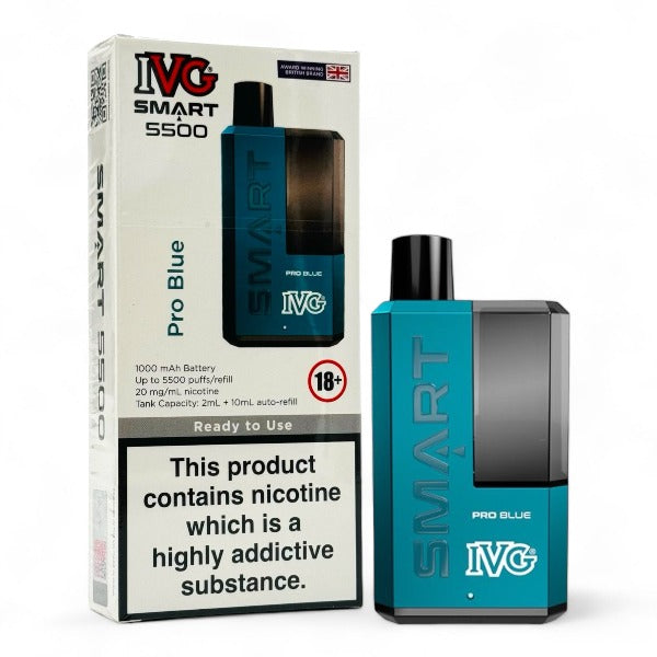 IVG Smart 5500 Disposable Vape Kit | Pro Blue | Best4vapes