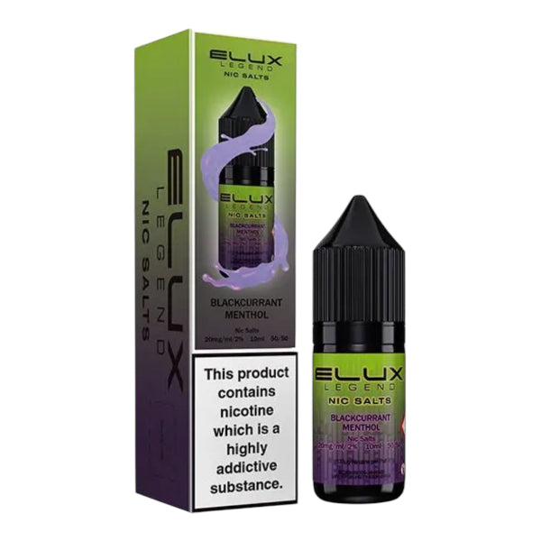 Blackcurrant Menthol 10ml Nic Salt E-liquid by Elux Legend | Best4vapes