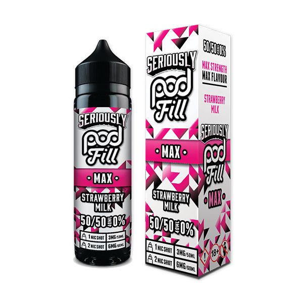 Strawberry Milk 40ml Short Fill E-liquid by Seriously Pod Fill Max | Best4vapes