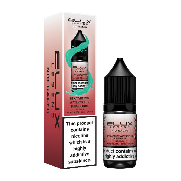 Strawberry Watermelon Bubblegum 10ml Nic Salt E-liquid by Elux Legend | Best4vapes