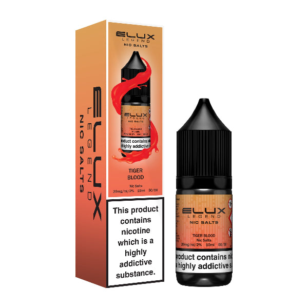 Tiger Blood 10ml Nic Salt E-liquid by Elux Legend | Best4vapes