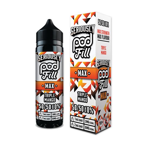 Triple Mango 40ml Short Fill E-liquid by Seriously Pod Fill Max | Best4vapes