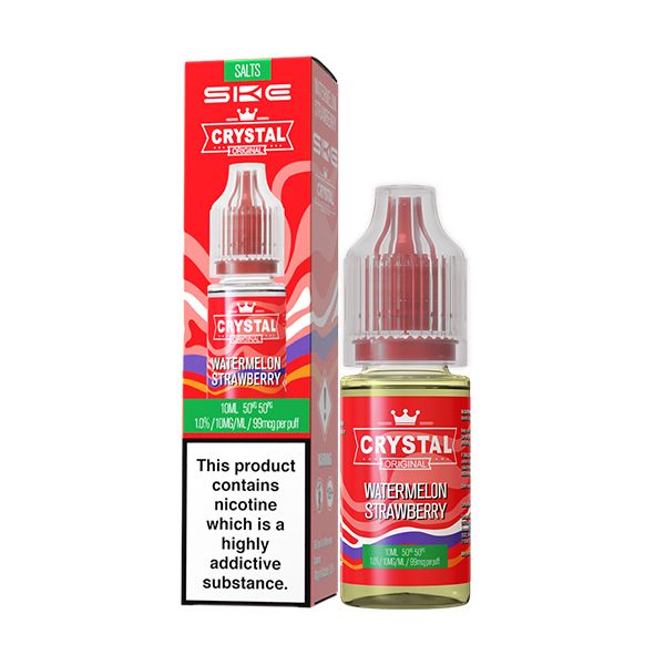 Watermelon Strawberry 10ml Nic Salt E-liquid by SKE Crystal | Best4vapes