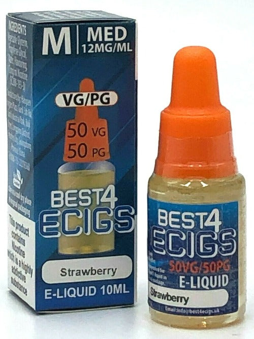 Strawberry E-Liquid by Best4ecigs (10ml) - Best4vapes