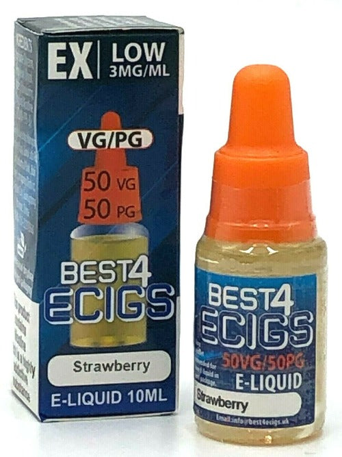 Strawberry E-Liquid by Best4ecigs (10ml) - Best4vapes