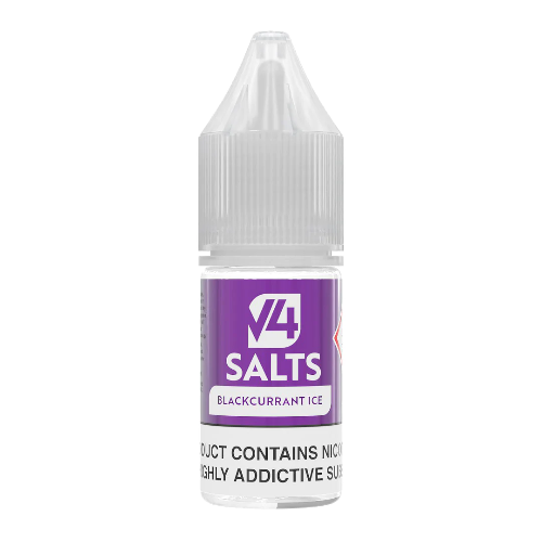 Blackcurrant Ice 10ml Nic Salt E-liquid by V4 Vapour Salts | Best4vapes