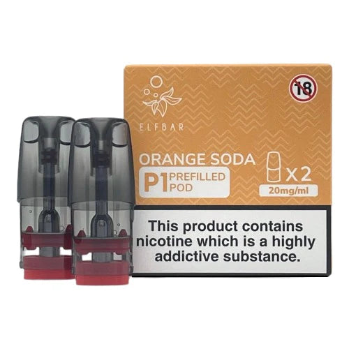 Elf Bar Mate 500 - P1 Prefilled Vape Pods | Orange Soda | Best4vapes