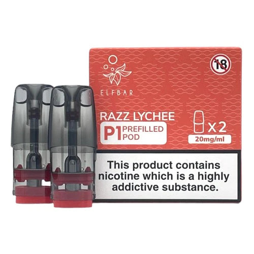 Elf Bar Mate 500 - P1 Prefilled Vape Pods | Razz Lychee | Best4vapes