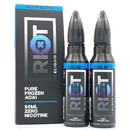 Pure Frozen Acai 50ml Short Fill E-liquid by Riot Squad Black Edition | Best4vapes