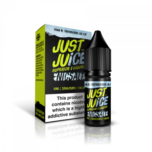 Kiwi & Cranberry On Ice 10ml Nic Salt E-liquid by Just Juice | Best4vapes