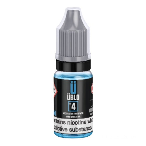 No4 Mixed Berries & Menthol E-liquid by UBLO 10ml | Best4vapes