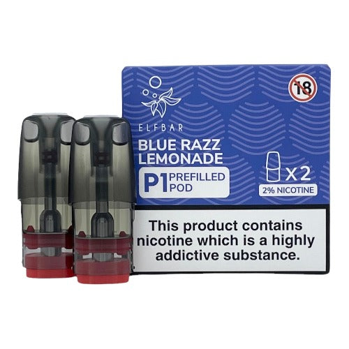 Elf Bar Mate 500 - P1 Prefilled Vape Pods | Blue Razz Lemonade | Best4vapes