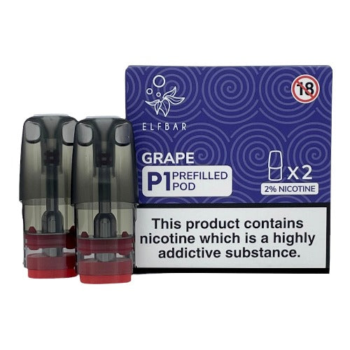 Elf Bar Mate 500 - P1 Prefilled Vape Pods | Grape | Best4vapes