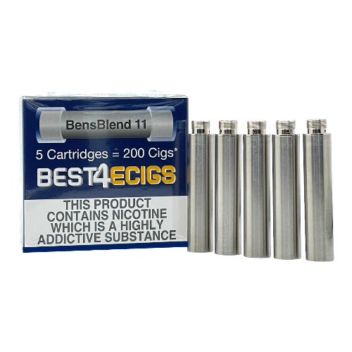 Best4ecigs Cartridges | BensBlend Flavour | 11mg | 5 Pack | Best4vapes