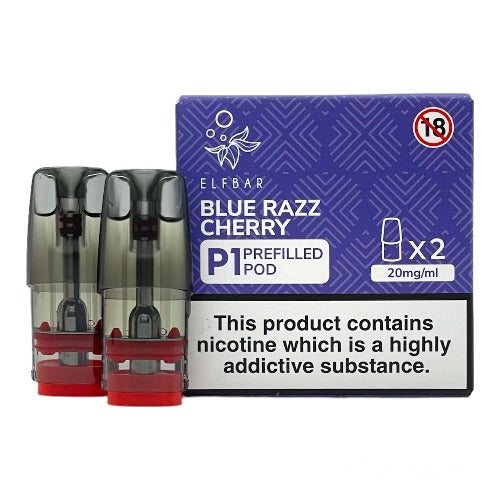 Elf Bar Mate 500 - P1 Prefilled Vape Pods | Blue Razz Cherry | Best4vapes