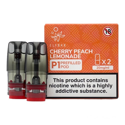 Elf Bar Mate 500 - P1 Prefilled Vape Pods | Cherry Peach Lemonade | Best4vapes