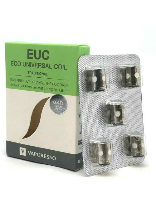 Vaporesso EUC / ECO Universal Coils for Target 2 Mini, VECO One & Estoc Tanks (5 Pack) - Best4vapes