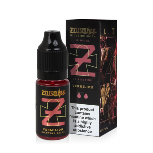 Vermilion 10ml Nic Salt E-liquid by Zeus Juice | Best4vapes